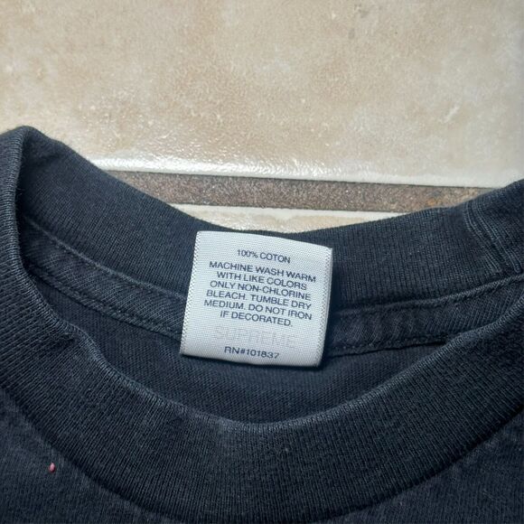 Supreme SS20 Sacred Unique Black Long Sleeve Graphic Tee Mens Size Medium - Picture 3 of 6